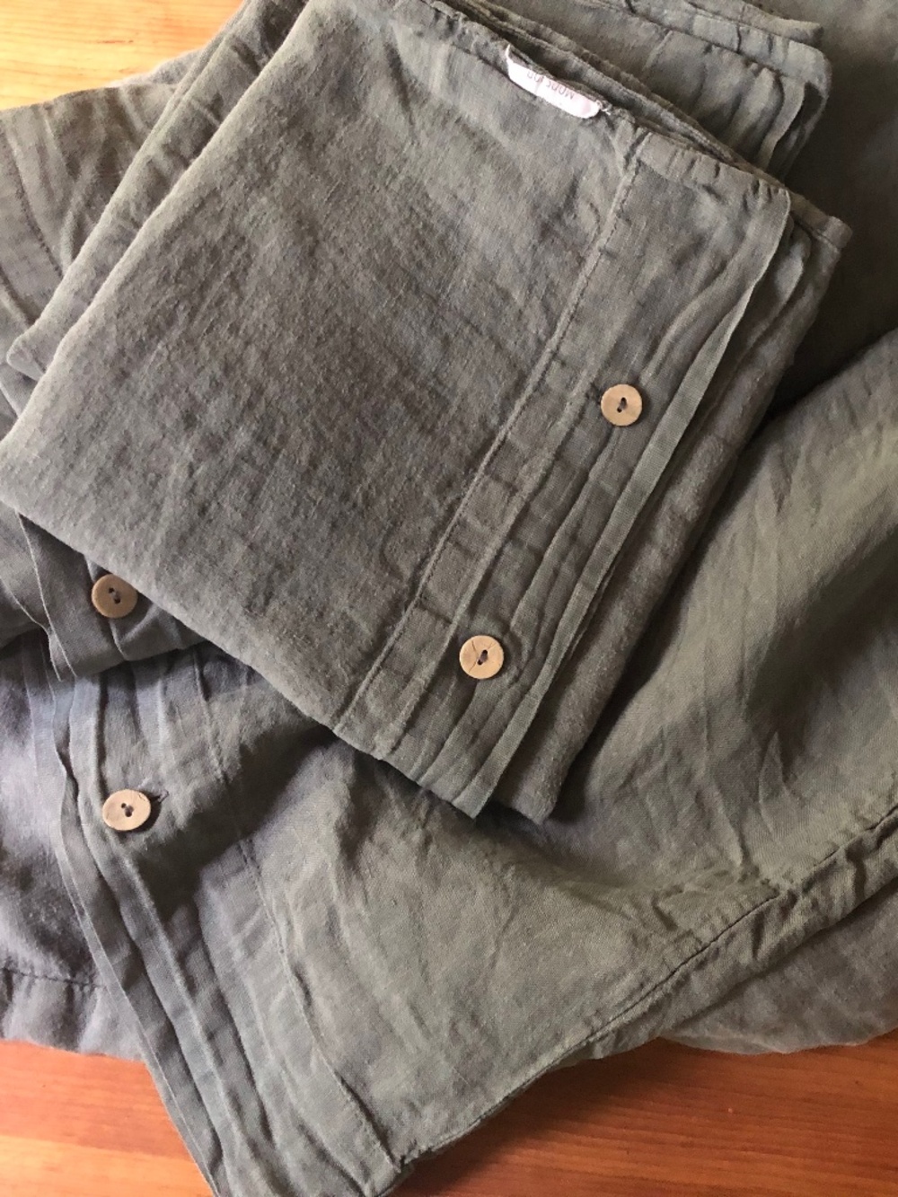 European linen duvet with pillow cases